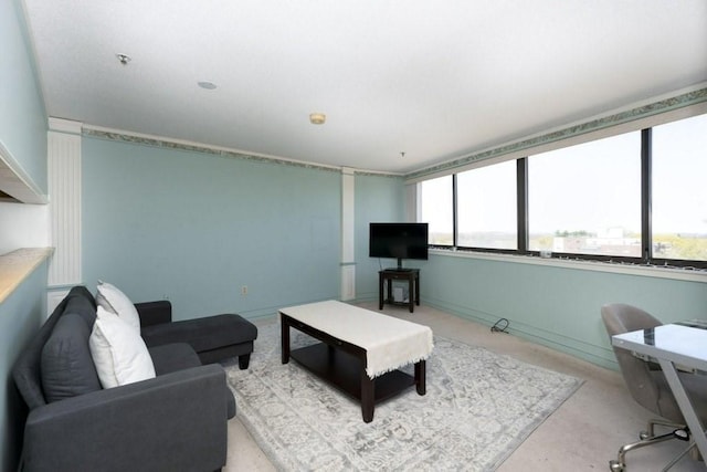 view of living area