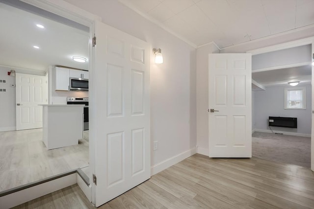 73 Laurie Ave, Abington, MA 02351 - interior space featuring light wood-style floors, baseboards, and crown molding
