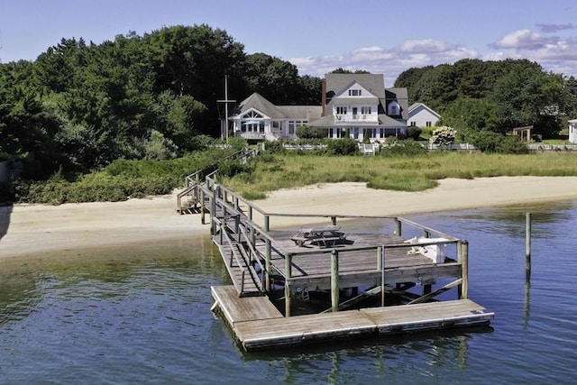 188 S St, Yarmouth, MA 02664 - dock area featuring a water view