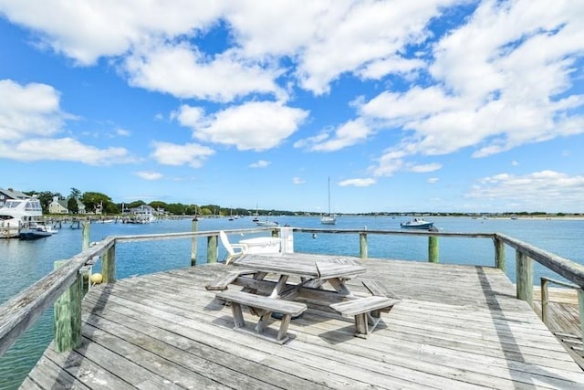 188 S St, Yarmouth, MA 02664 - dock area featuring a water view