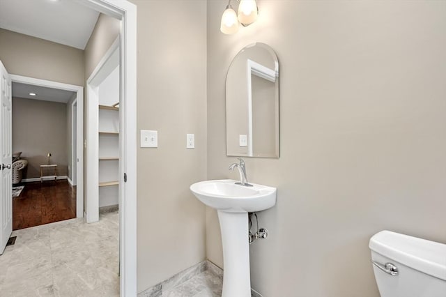 233A Green St Unit A, Boylston, MA 01505 - bathroom featuring toilet and baseboards