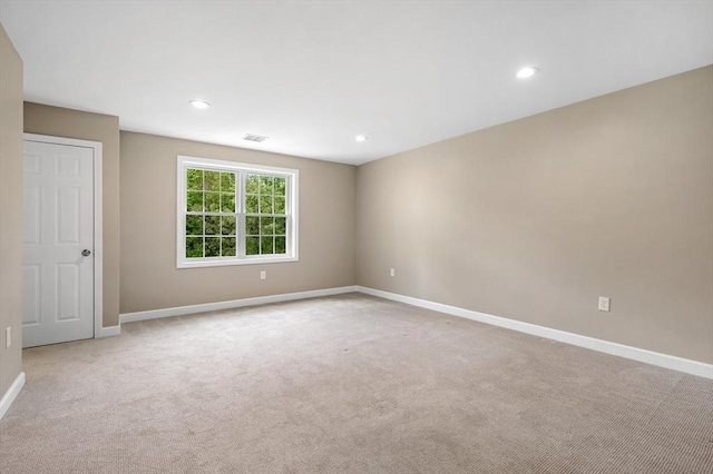 233A Green St Unit A, Boylston, MA 01505 - empty room featuring carpet flooring, baseboards, and recessed lighting