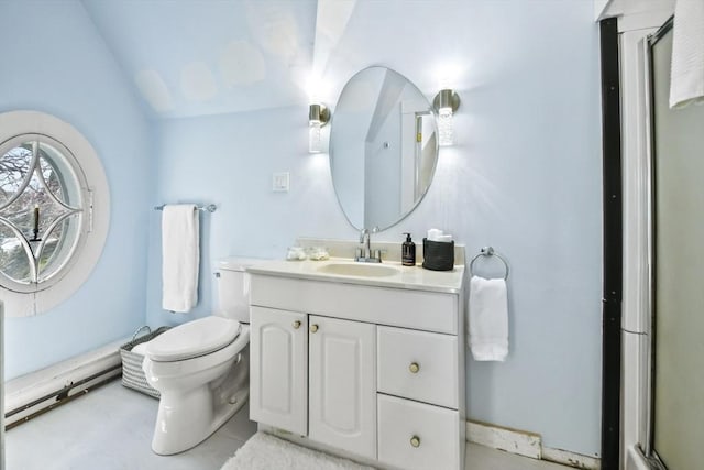 824 Tucker Rd, Dartmouth, MA 02747 - full bath featuring toilet, vanity, and an enclosed shower