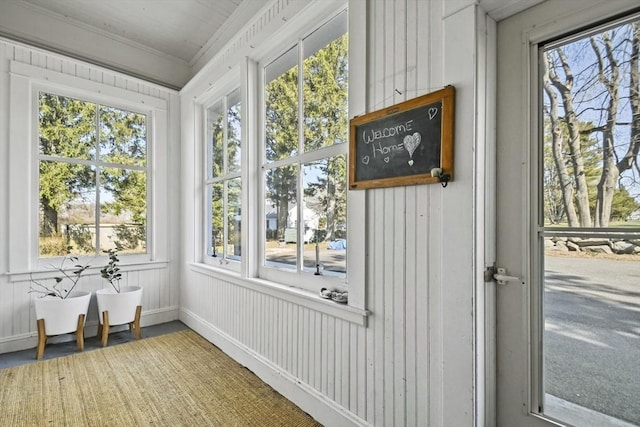 824 Tucker Rd, Dartmouth, MA 02747 - unfurnished sunroom with crown molding