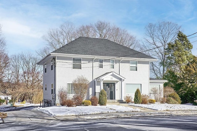 view of front of house featuring a garage