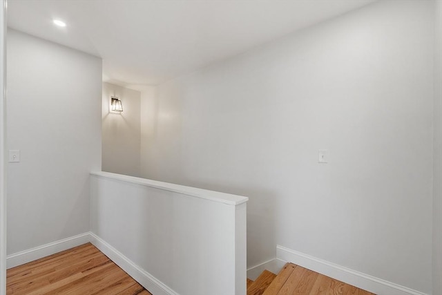 hall featuring hardwood / wood-style floors