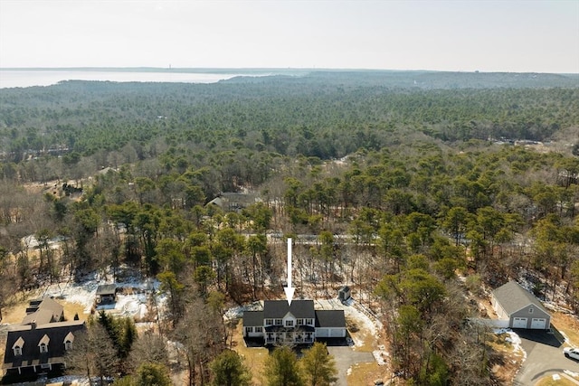 aerial view with a view of trees