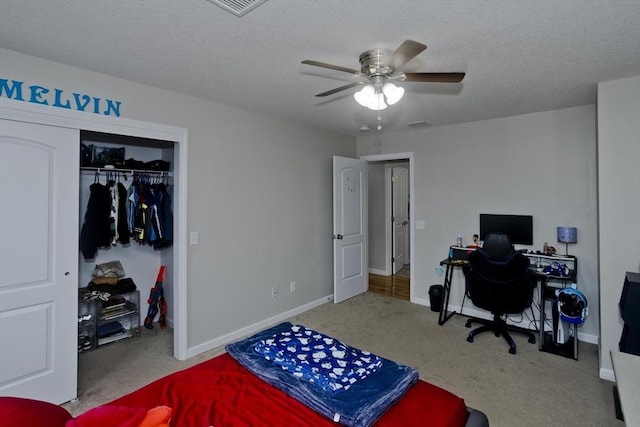 210 Naismith, Springfield, MA 01104 - carpeted office featuring a ceiling fan and a textured ceiling