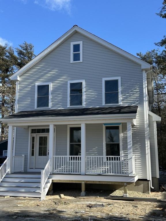 view of front of property with covered porch