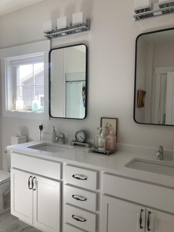 8 Salisbury Hill Blvd Unit 76, Worcester, MA 01609 - bathroom with double vanity and toilet