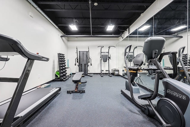 view of exercise room