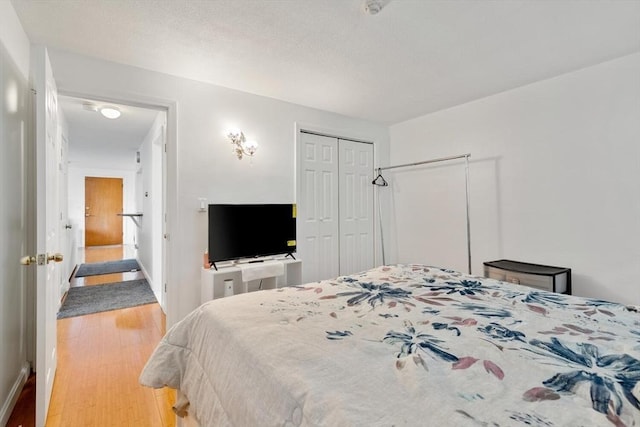9 Tara Dr Unit 8, Weymouth, MA 02188 - bedroom with wood finished floors, a closet, and baseboards