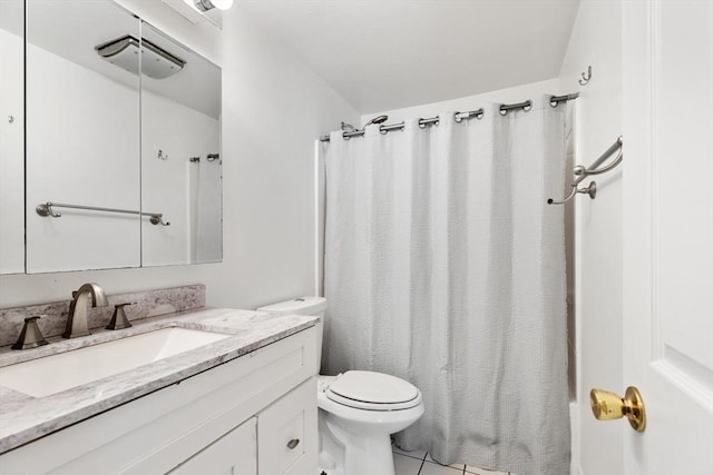 9 Tara Dr Unit 8, Weymouth, MA 02188 - full bath featuring toilet, tile patterned flooring, vanity, and shower / bath combo with shower curtain