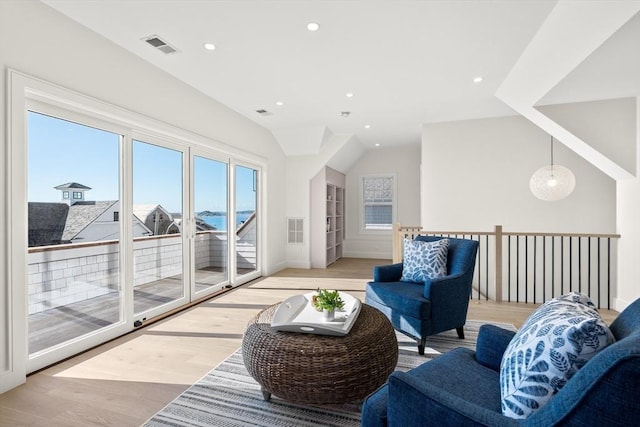2 Collier Rd, Scituate, MA 02066 - living room featuring light wood-type flooring and recessed lighting