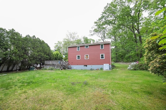 213 Nashua Rd, Billerica, MA 01862 - view of green lawn featuring a deck