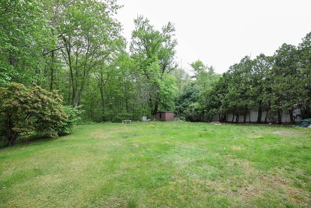 213 Nashua Rd, Billerica, MA 01862 - view of grassy yard featuring a storage unit