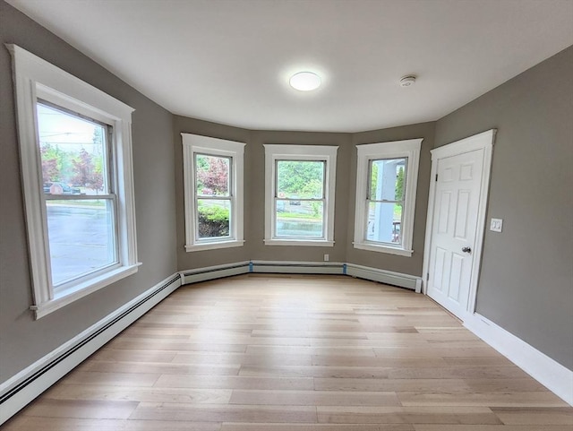97-99 Blaisdell St Unit 1, Haverhill, MA 01832 - unfurnished room featuring light wood-type flooring, baseboards, and a smoke detector