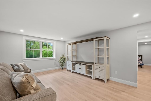 3 Laurie, Harwich, MA 02646 - living area with light wood-style floors, recessed lighting, and baseboards