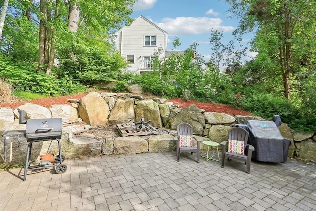 23 Jasmine Ct, Dracut, MA 01826 - view of patio featuring a grill