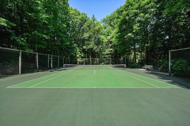 view of tennis court