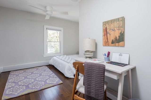 bedroom featuring wood finished floors