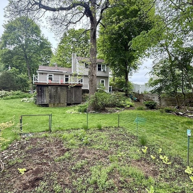 5 Emery Ct, Stoneham, MA 02180 - view of yard with a wooden deck