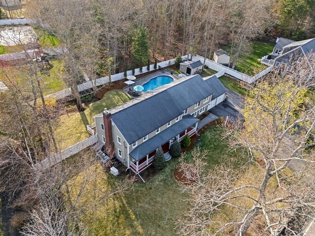 drone / aerial view