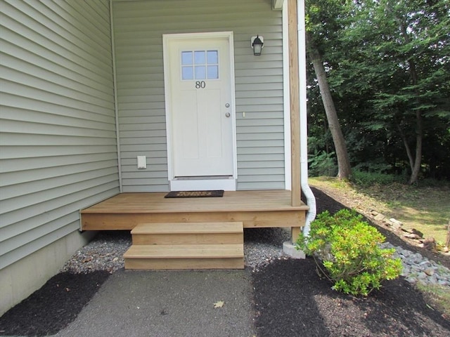 view of entrance to property