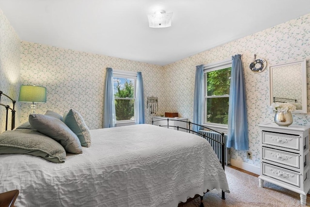 299 Appleton St, Arlington, MA 02476 - bedroom with wallpapered walls and multiple windows