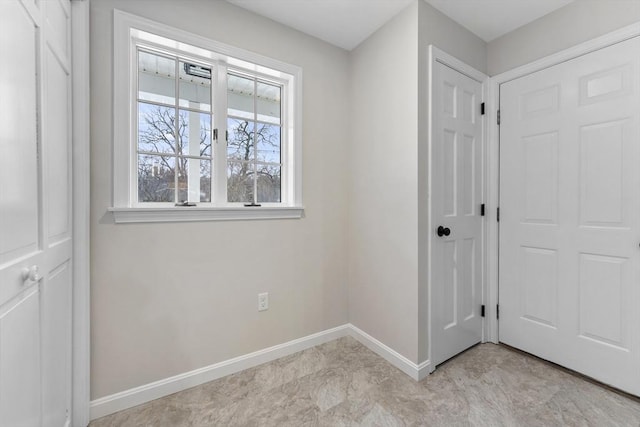 entryway with baseboards