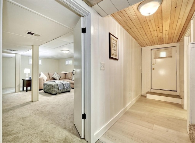 277 Ridgewood Dr, Norwood, MA 02062 - hallway featuring light wood-style floors