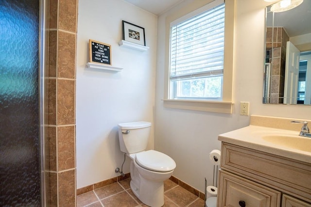 3846 Pawtucket, East Providence, RI 02915 - full bathroom featuring vanity, tile patterned flooring, and a shower