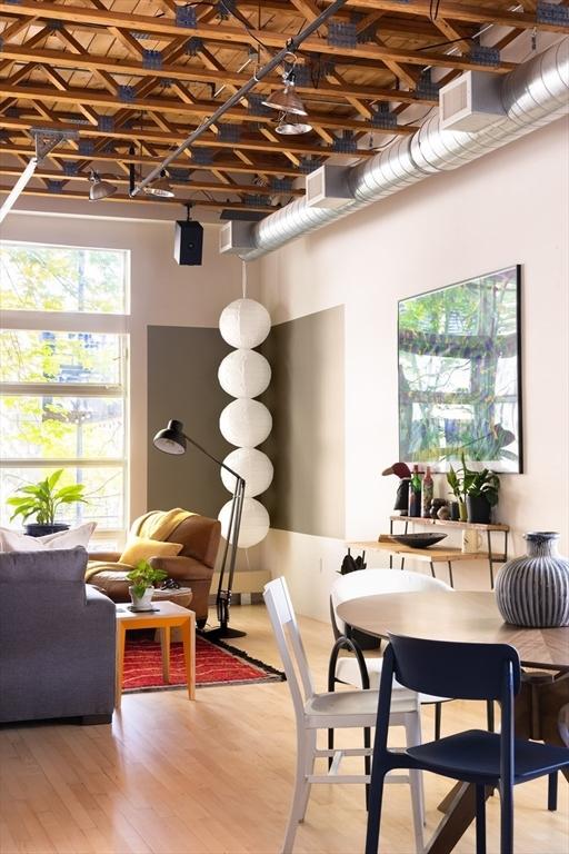 dining area featuring wood finished floors