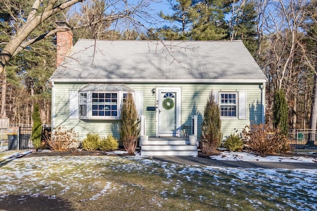 view of front of home