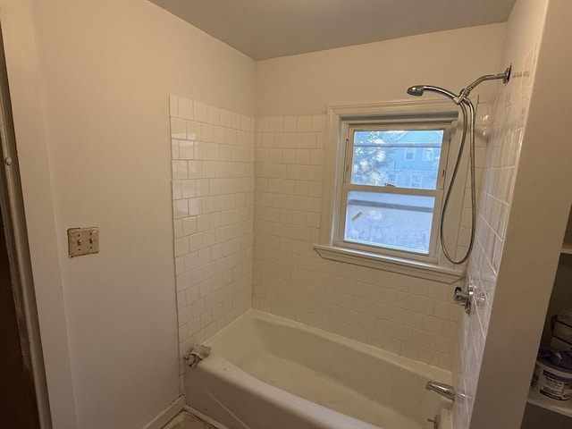 full bathroom featuring bathing tub / shower combination