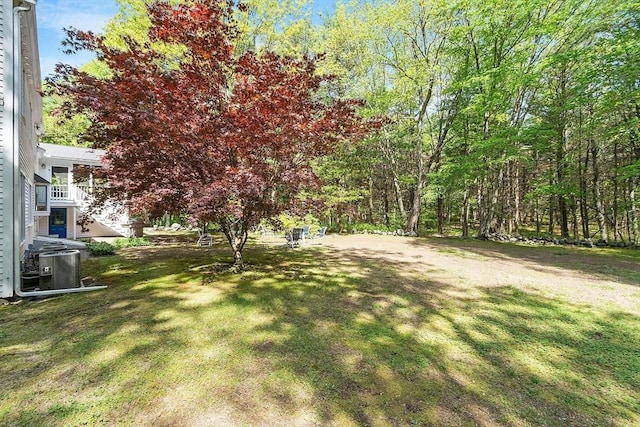 114 Hunters Ridge Rd, Concord, MA 01742 - view of grassy yard with cooling unit