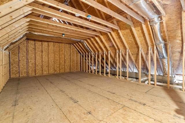 view of attic