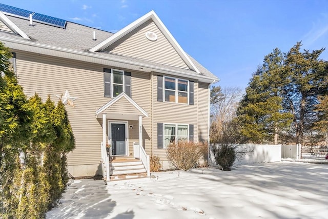 view of front of home