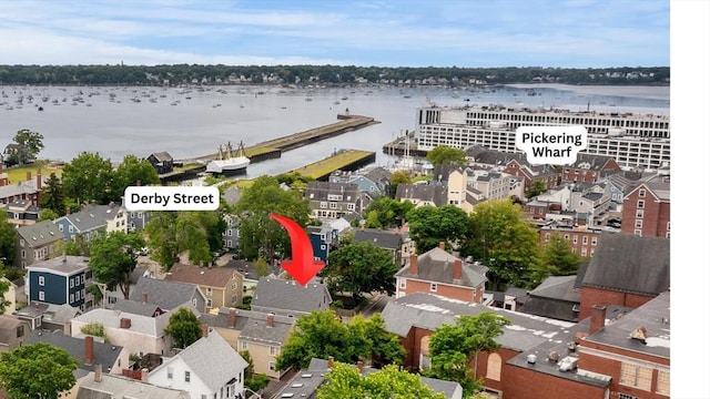 23 Union St Unit 2, Salem, MA 01970 - aerial view of residential area featuring a large body of water