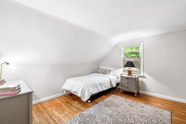17 High St, Merrimac, MA 01860 - bedroom featuring lofted ceiling, wood finished floors, and baseboards