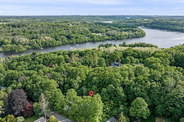 17 High St, Merrimac, MA 01860 - drone / aerial view of a forest and a large body of water