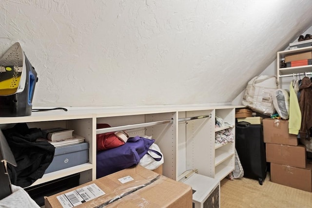 view of storage room