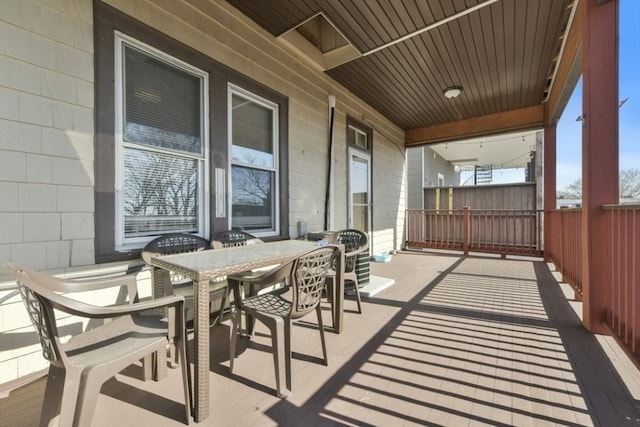 893 E 4th St, Boston, MA 02127 - covered porch featuring outdoor dining area