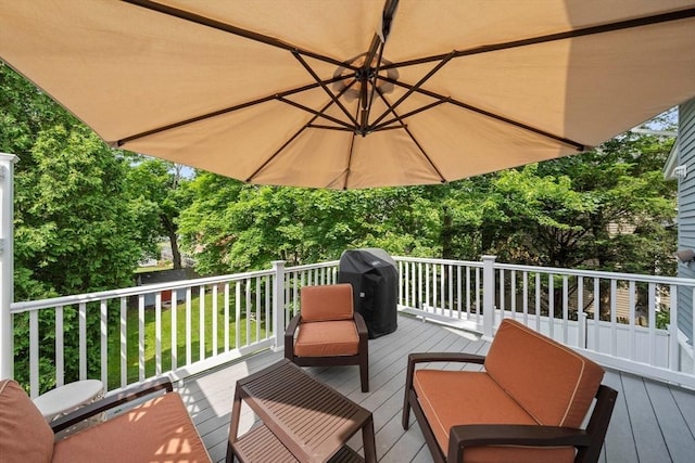 41 Dale Ave, Quincy, MA 02169 - wooden terrace with a grill