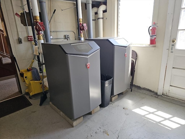 utilities featuring separate washer and dryer