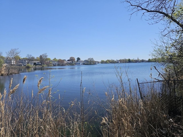 view of water feature