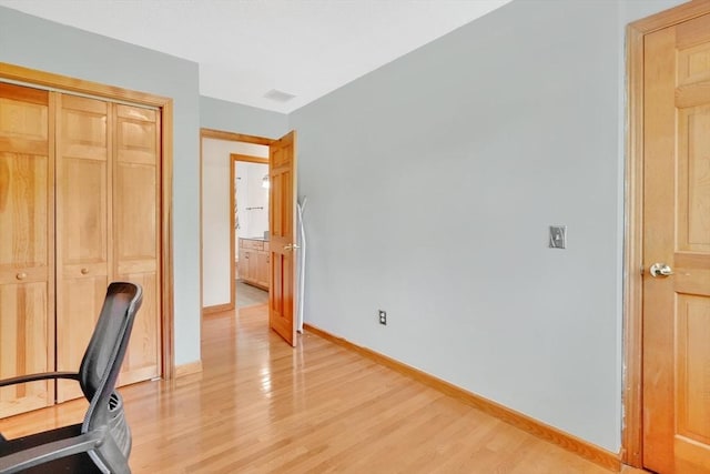5 Evergreen Cir, Wilbraham, MA 01095 - unfurnished office featuring light wood-style floors and baseboards