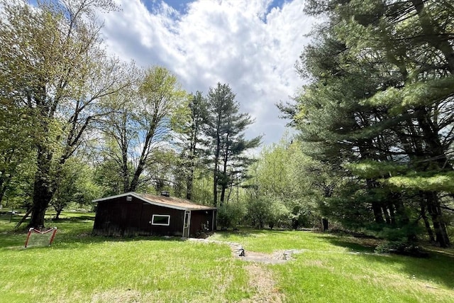 120 Tracy Cir, Amherst, MA 01002 - view of green lawn featuring an outdoor structure