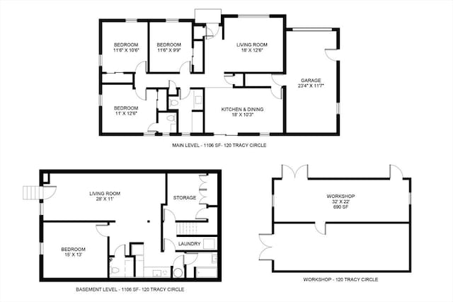 120 Tracy Cir, Amherst, MA 01002 - home floor plan