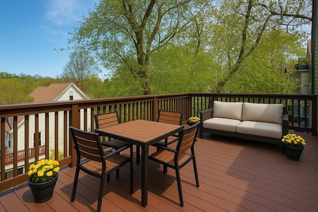 175 Winthrop Rd Unit 3, Brookline, MA 02445 - wooden terrace featuring outdoor lounge area and outdoor dining area